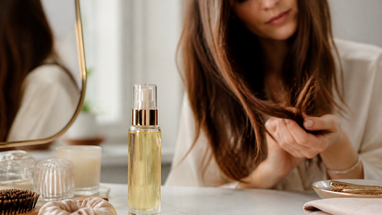 UK lifestyle photo for how to stop split ends travelling up hair uk