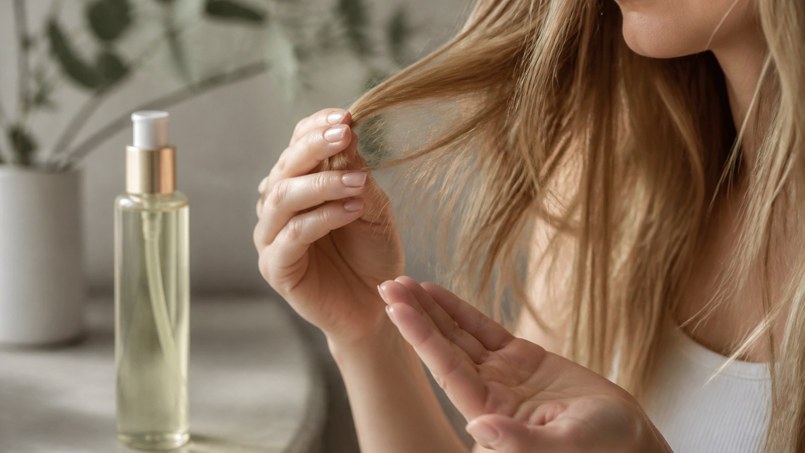 UK lifestyle photo for does split end mender weigh down fine hair