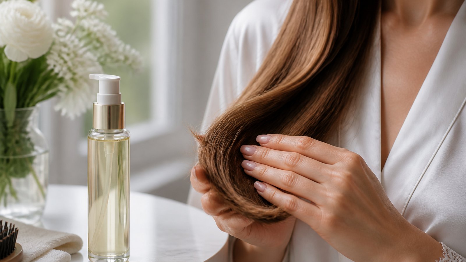 UK lifestyle photo for how to hide split ends for a wedding