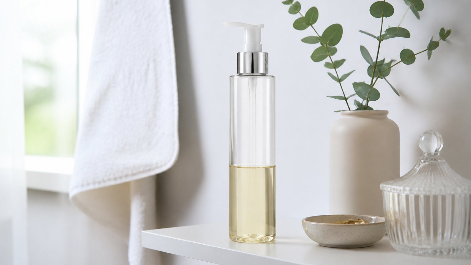 Leave-in split end repair serum beside smooth hair ends